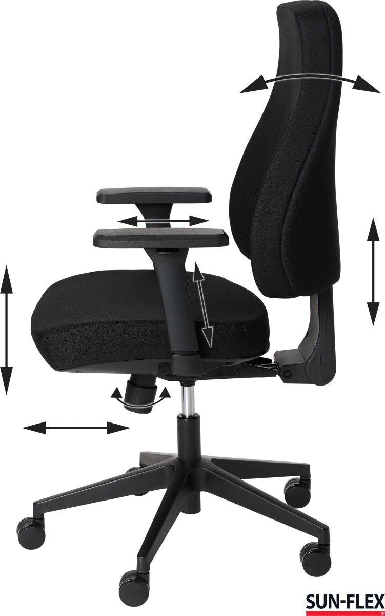 SUN-FLEX® Officechair MB, sort