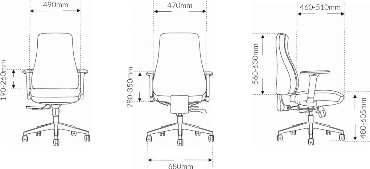 SUN-FLEX® Officechair MB, sort