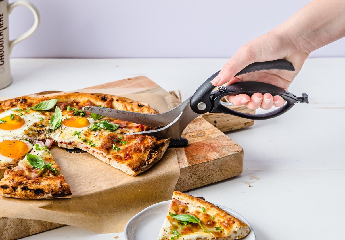 Dreamfarm Scizza pizzasaks, 30cm, sort