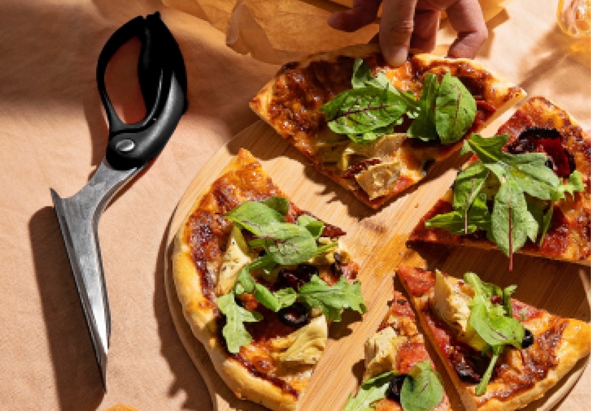 Dreamfarm Scizza pizzasaks, 30cm, sort