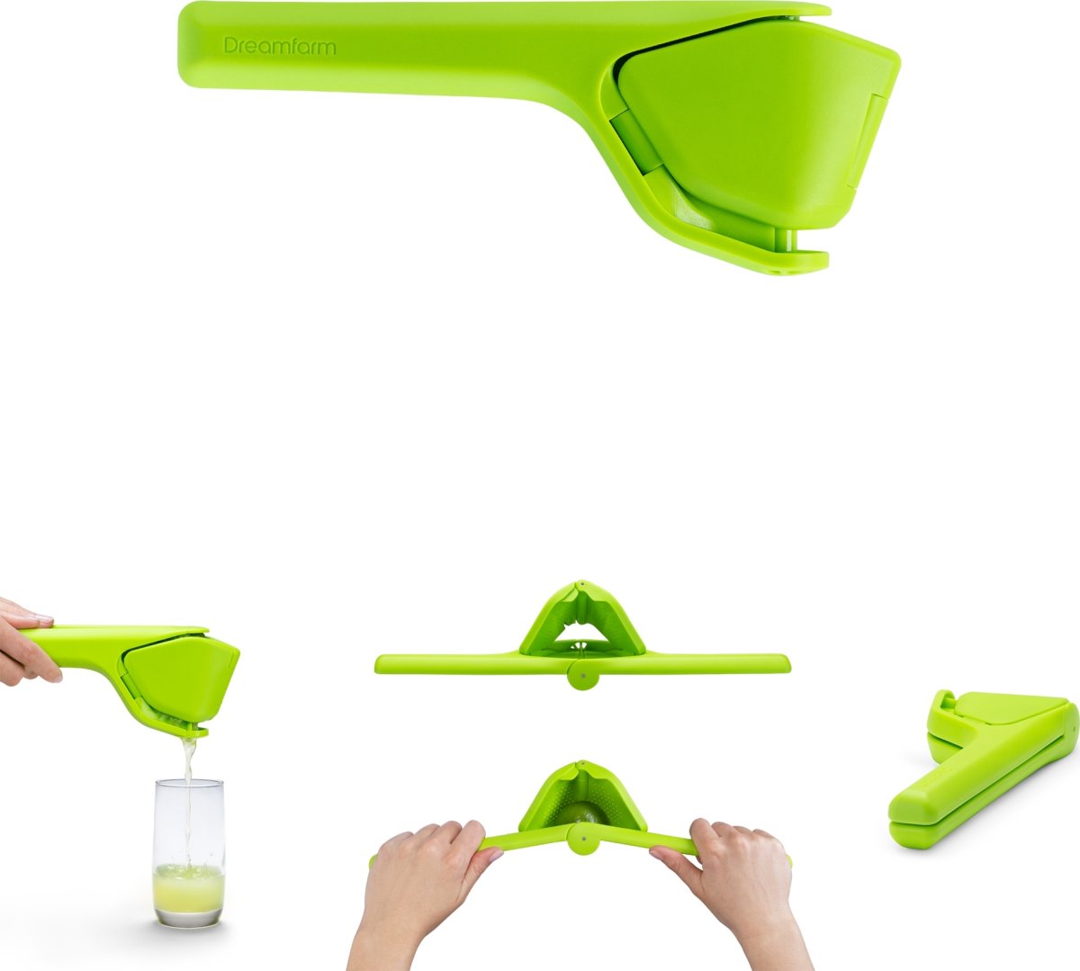 Dreamfarm Fluicer limepresser, 23cm, grøn