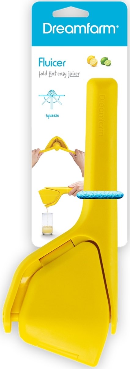 Dreamfarm Fluicer citronpresser, 25cm, gul