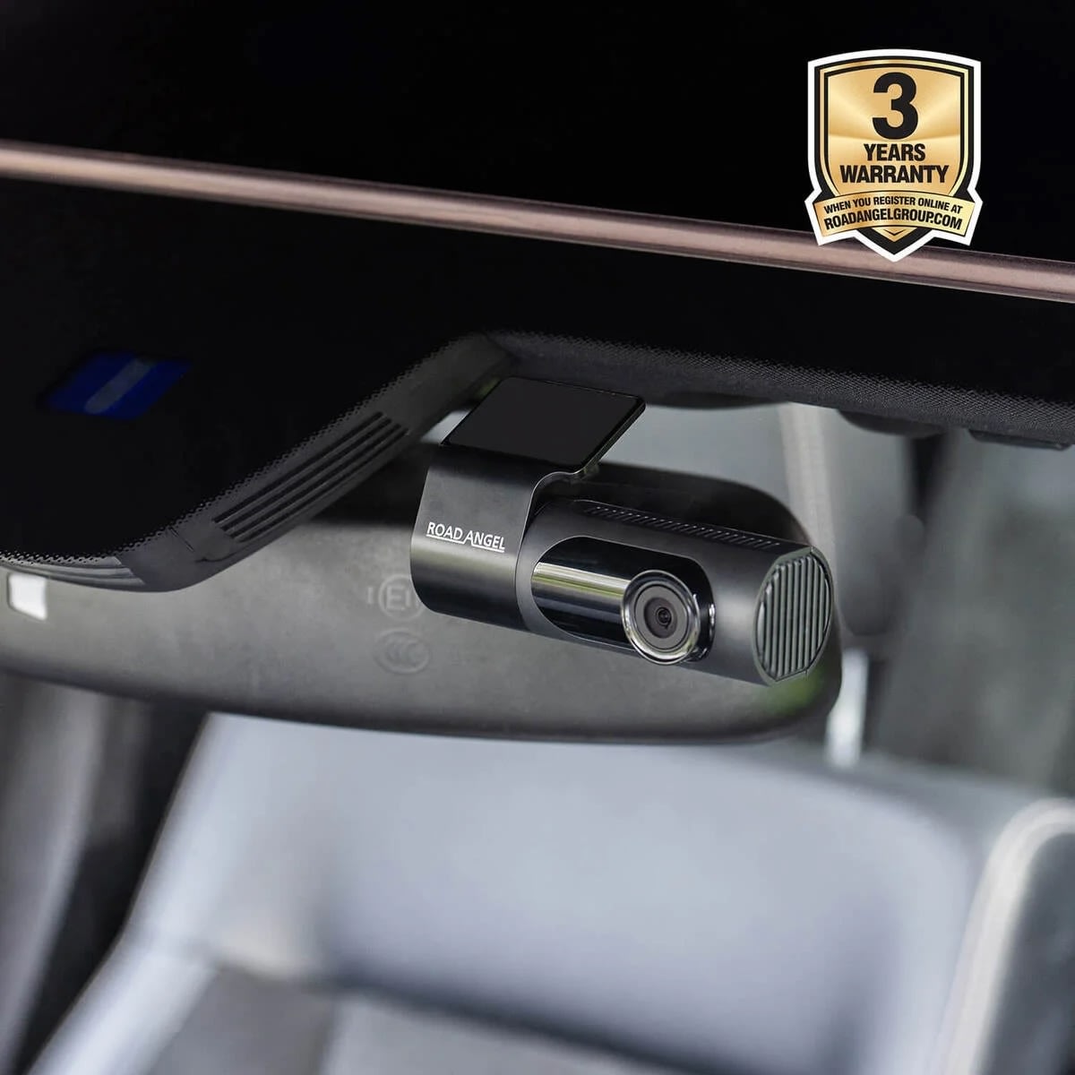 Road Angel Dash Cam bilkamera 1080p, sort