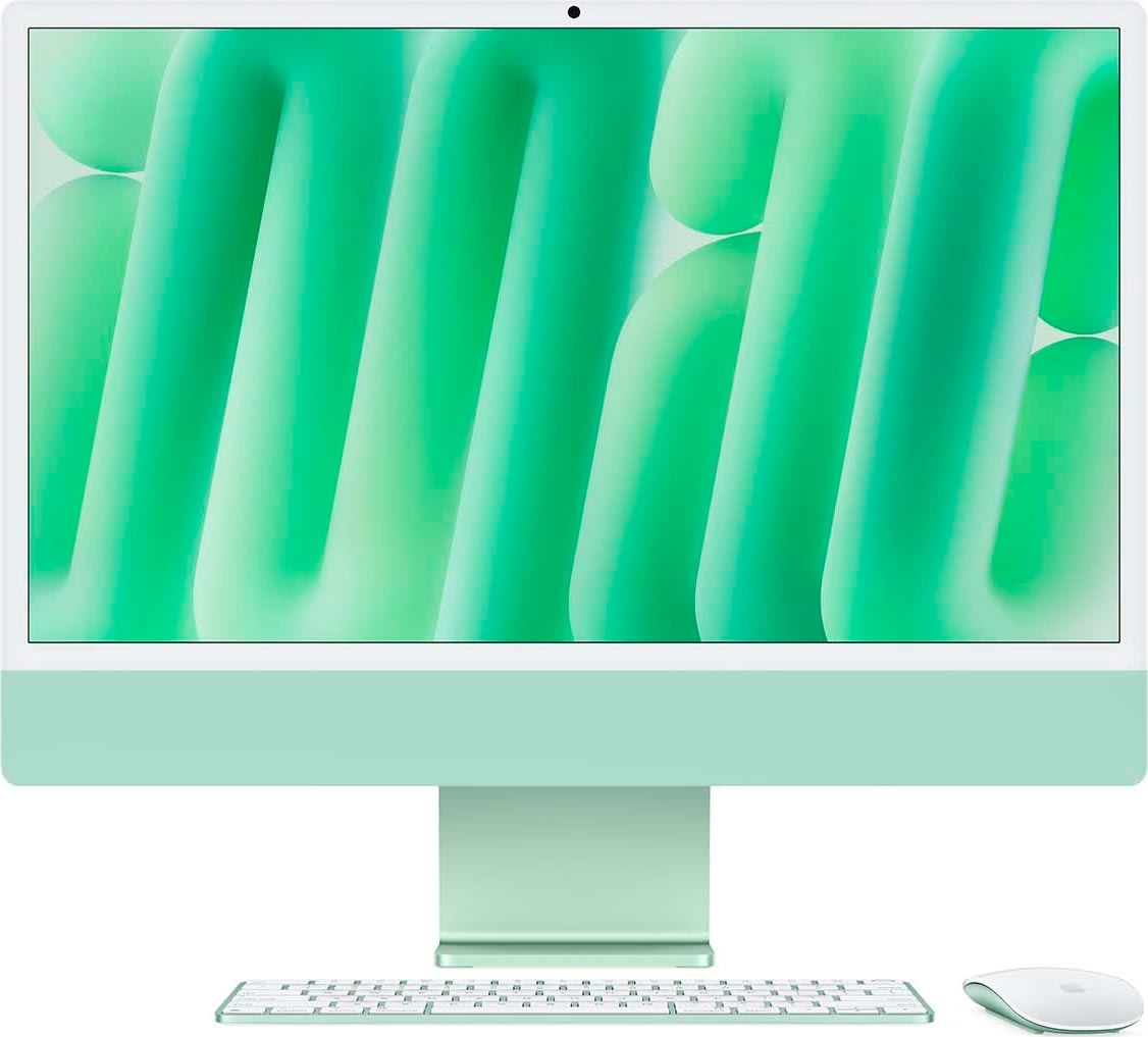 Apple iMac M4 24",512GB, 10 CPU, 10 CPU, grøn