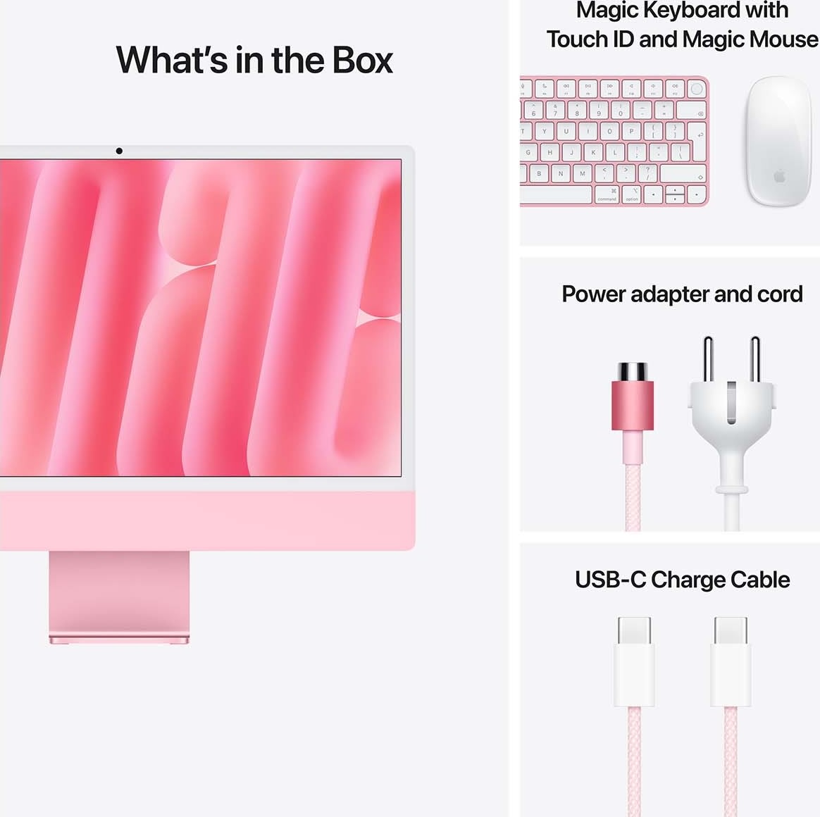 Apple iMac M4 24",512GB, 10 CPU, 10 CPU, pink