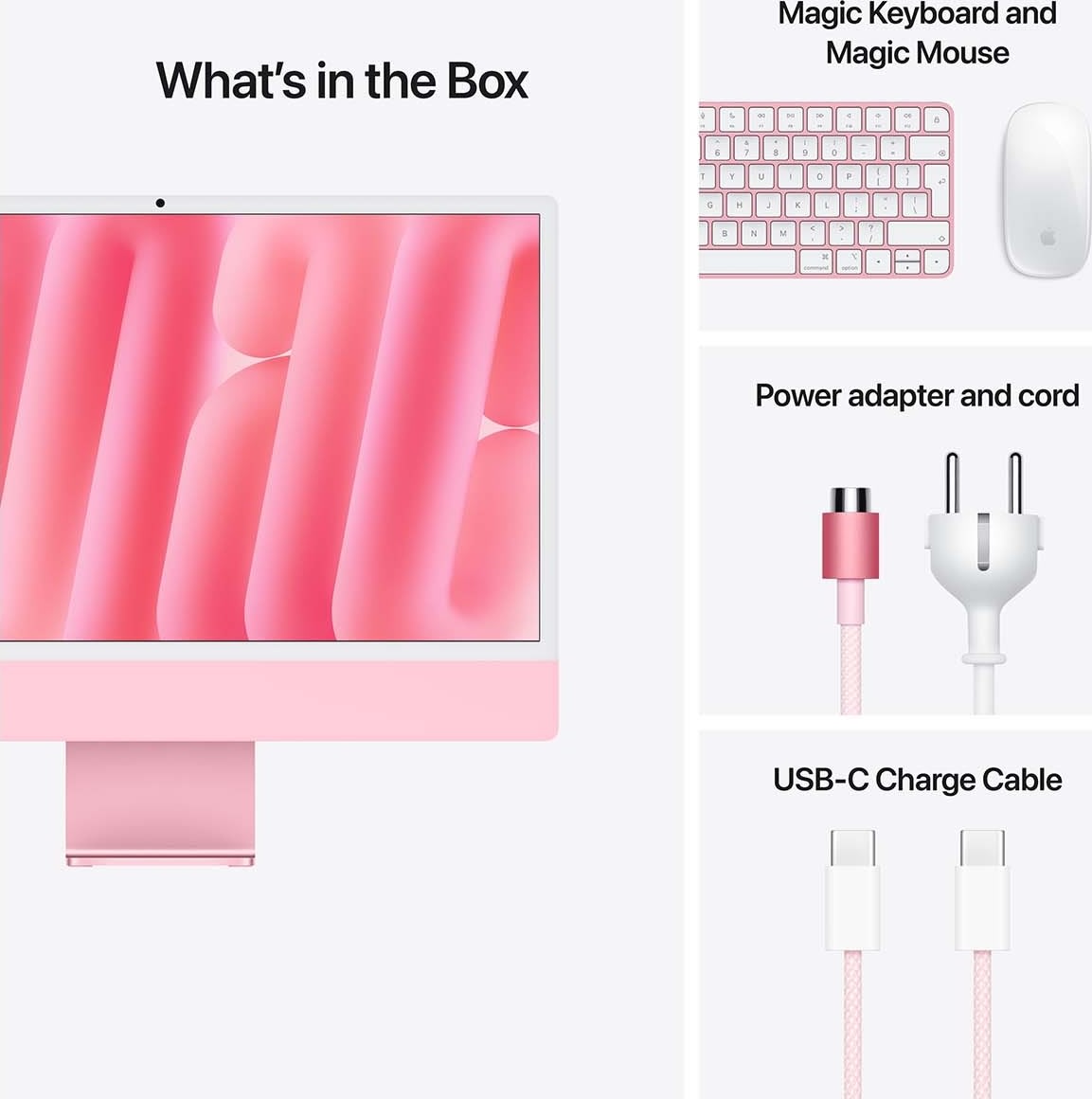 Apple iMac M4 24", 256 GB, 8 CPU, 8 CPU, pink