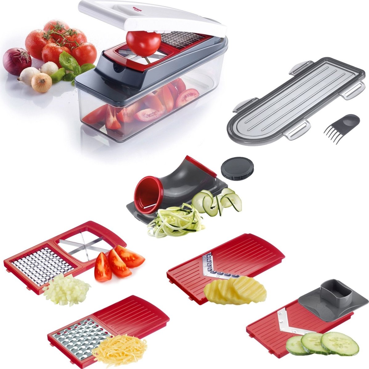 Westmark Rivejernsboks Multi Dicer, 12 dele