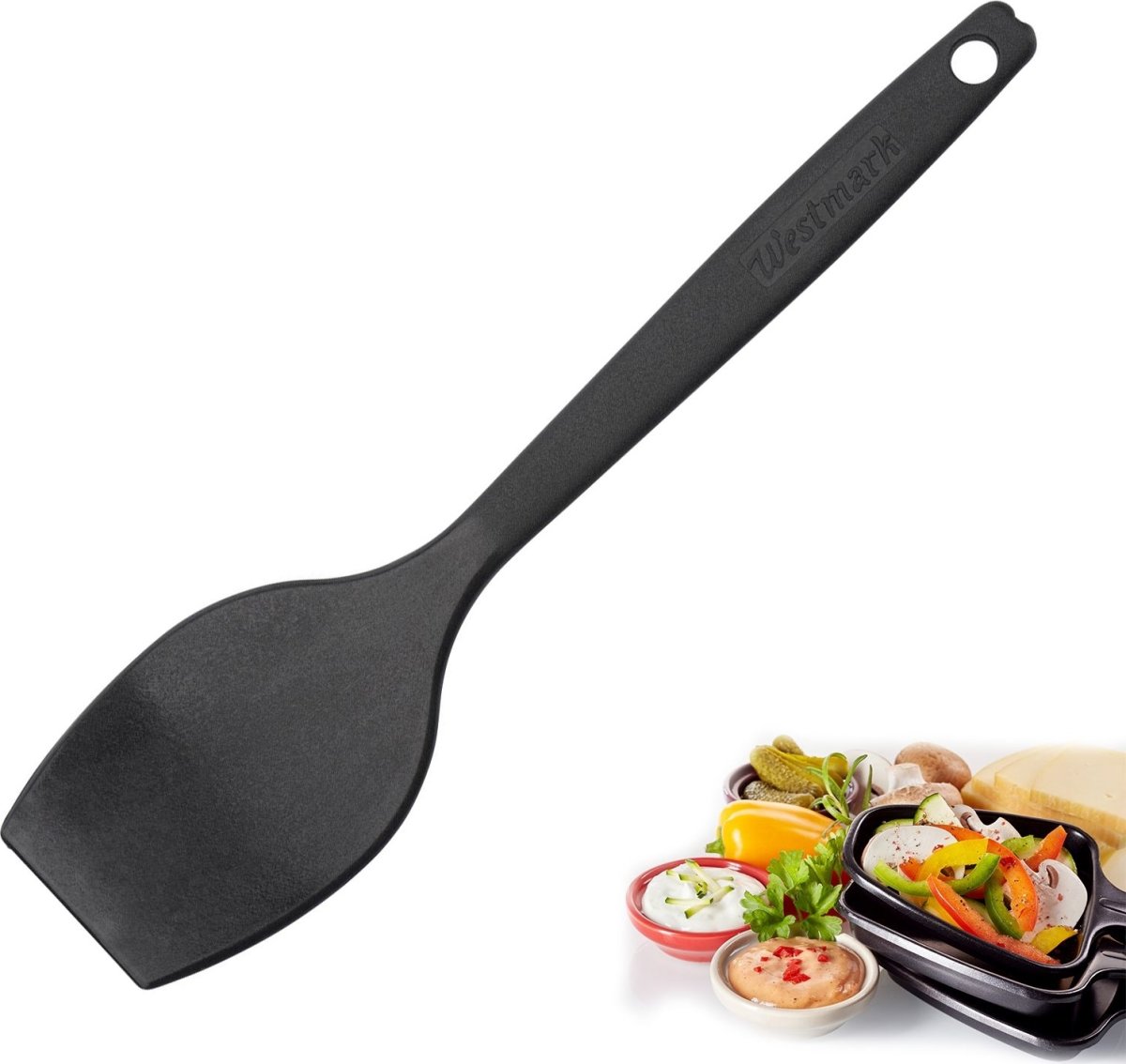 Westmark Raclette spatler 4 stk, plast, sort, 17cm