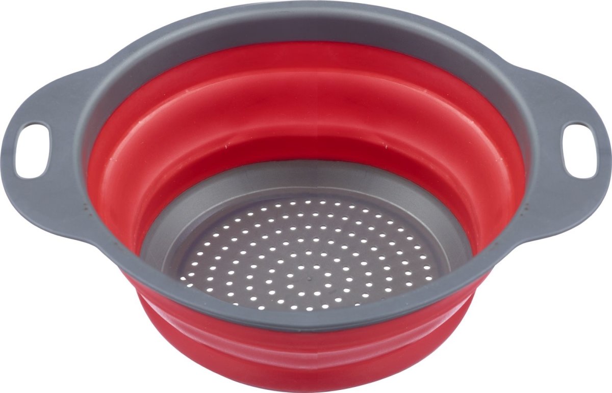 Westmark Dørslag foldbart, plast, grå/rød, Ø22cm