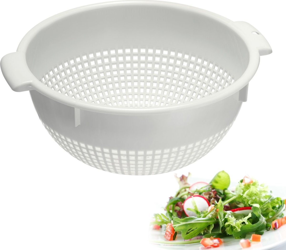 Westmark Dørslag, plast, hvid, Ø24cm