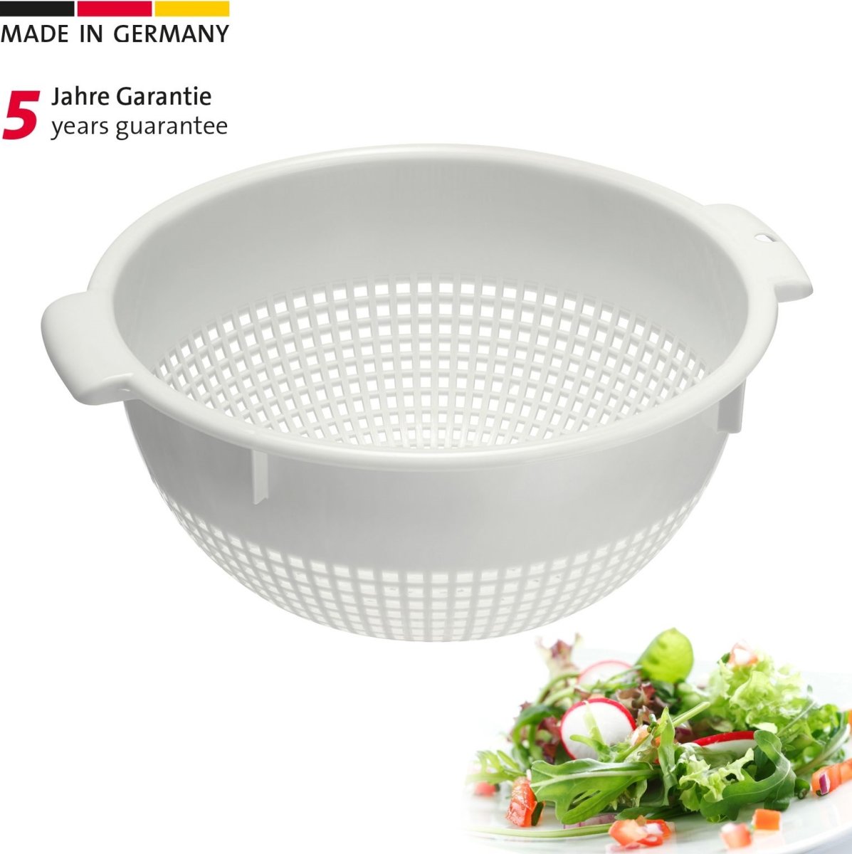 Westmark Dørslag, plast, hvid, Ø24cm