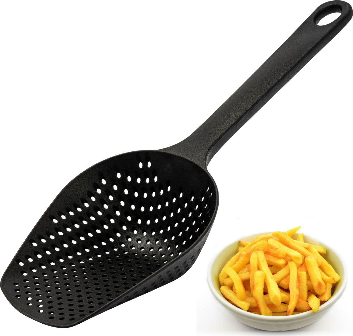 Westmark Pommes Frites ske, plast, sort, 34,5cm