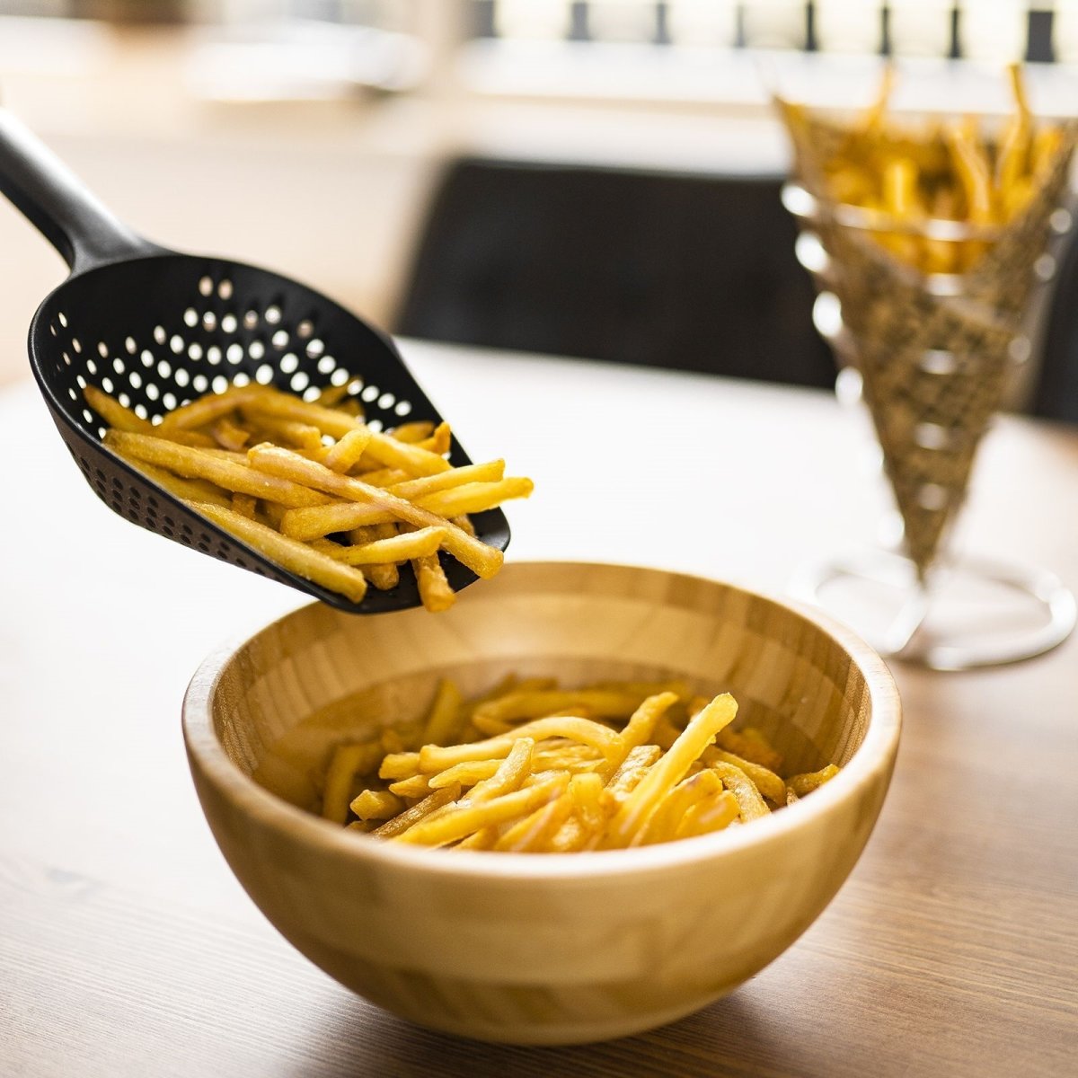 Westmark Pommes Frites ske, plast, sort, 34,5cm