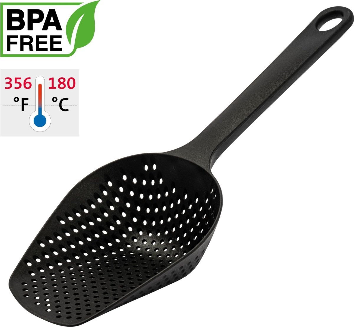 Westmark Pommes Frites ske, plast, sort, 34,5cm