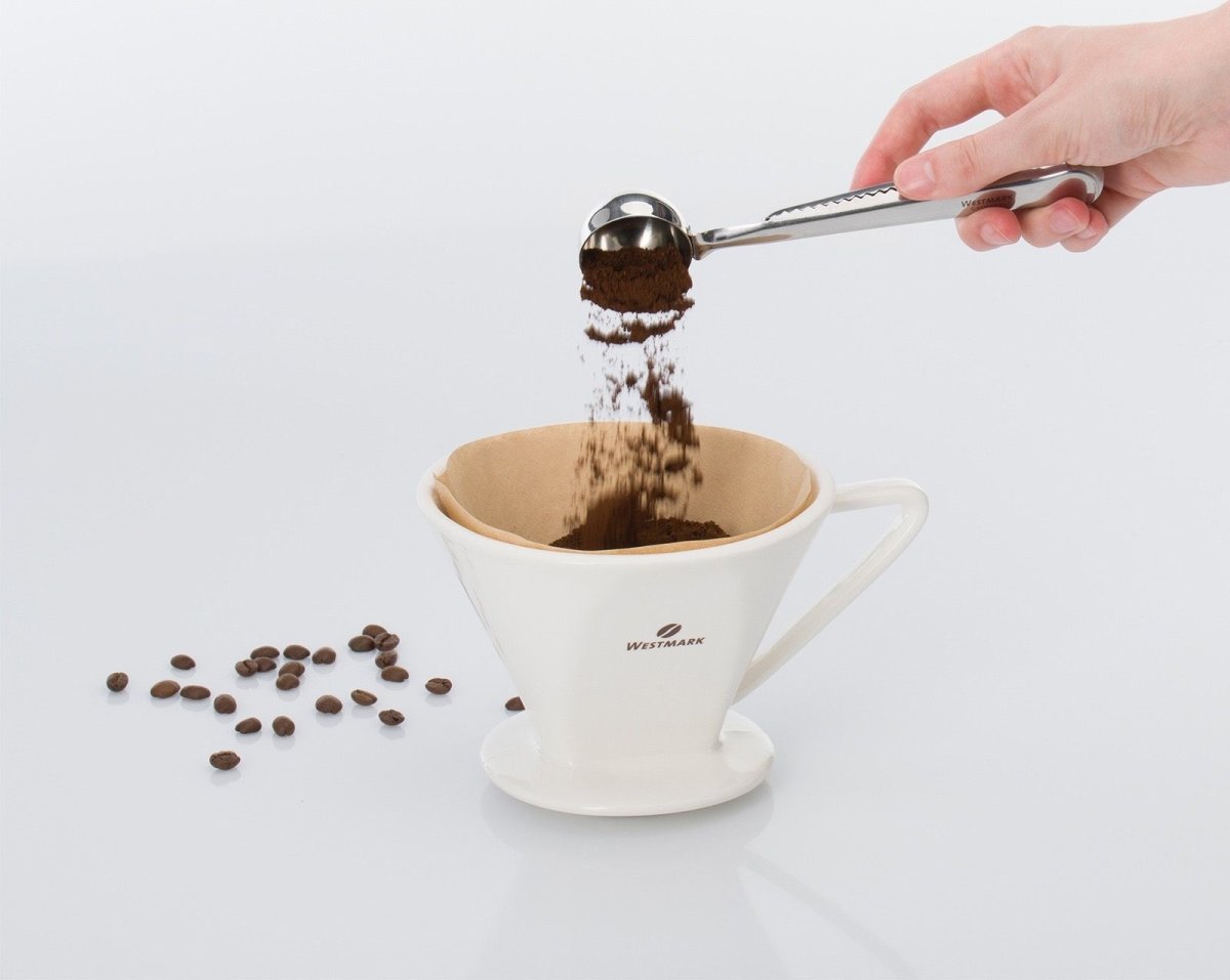 Westmark Kaffemål med klemme, stål, 6g.
