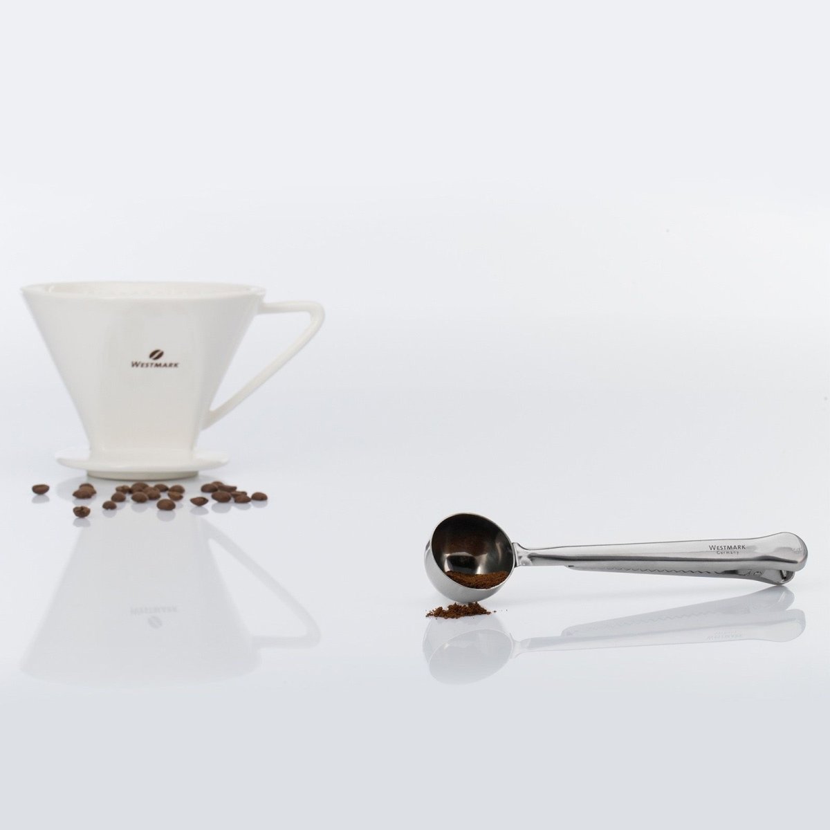 Westmark Kaffemål med klemme, stål, 6g.