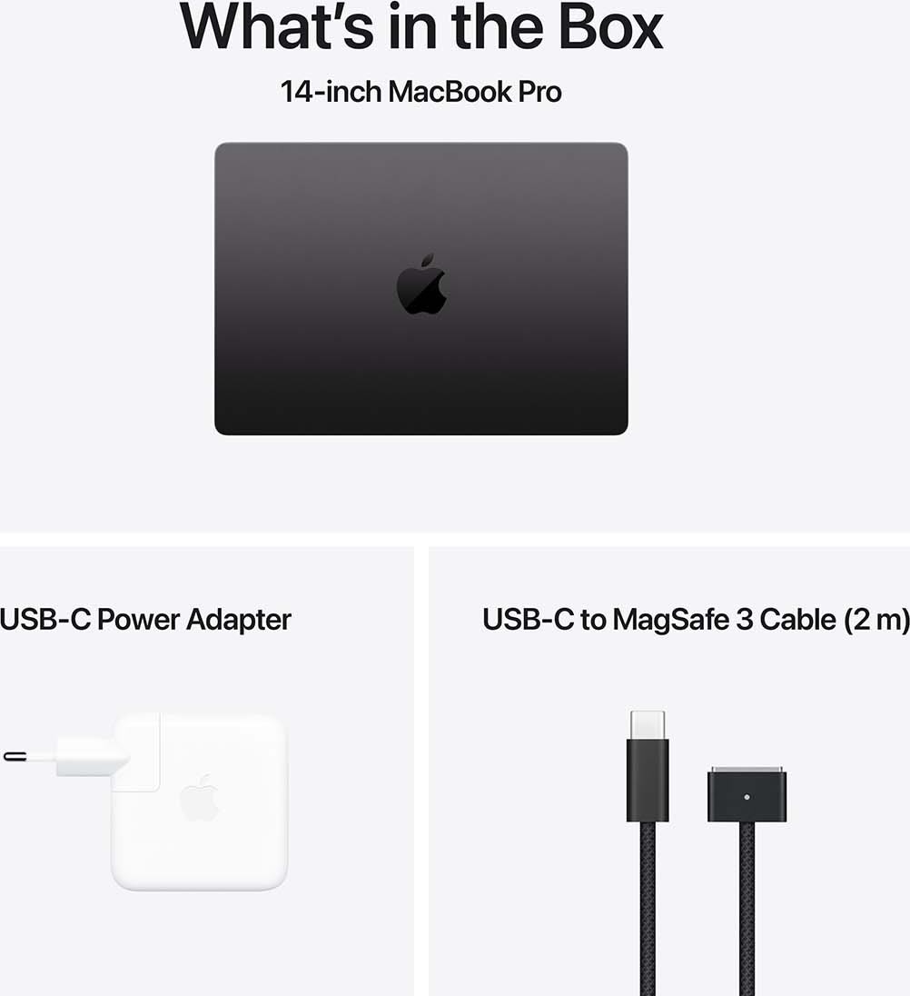 Apple MacBook Pro M4 Pro 14", 24GB, 1TB SSD, sort