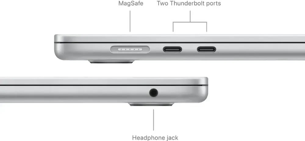 Apple MacBook Air M3 15", 16GB, 256GB, sølv