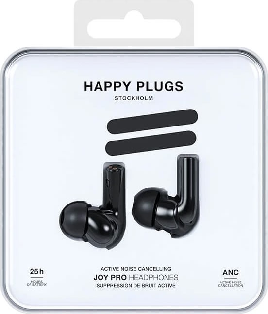 Happy Plugs Høretelefoner, trådløs, sort