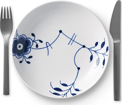 Royal Copenhagen Blå Mega Moderne Tallerken 20 cm