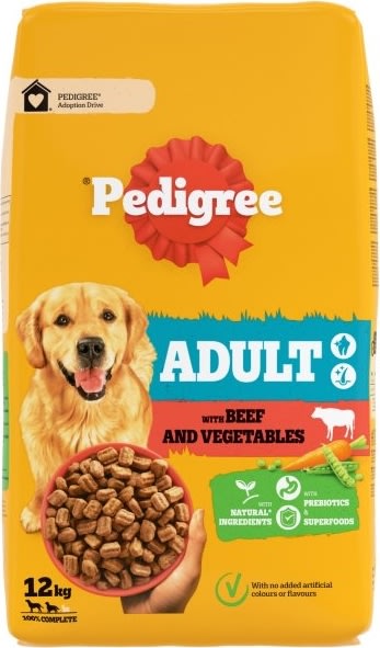 Pedigree adult tørfoder, okse, 12kg