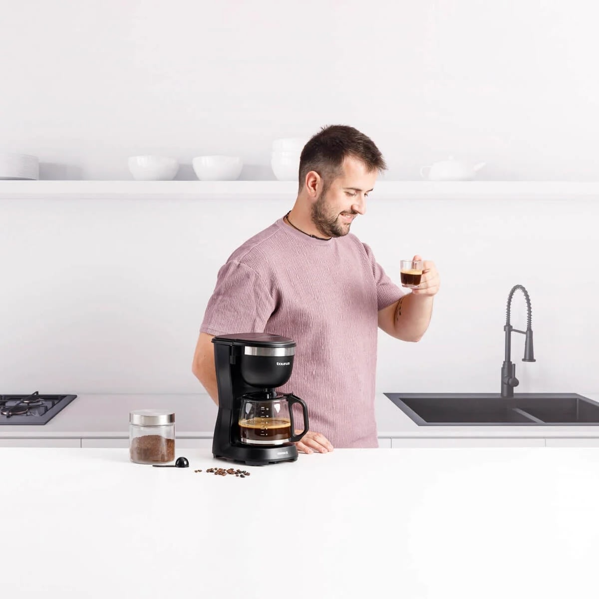 Taurus Kaffemaskine Verona 12, Sort