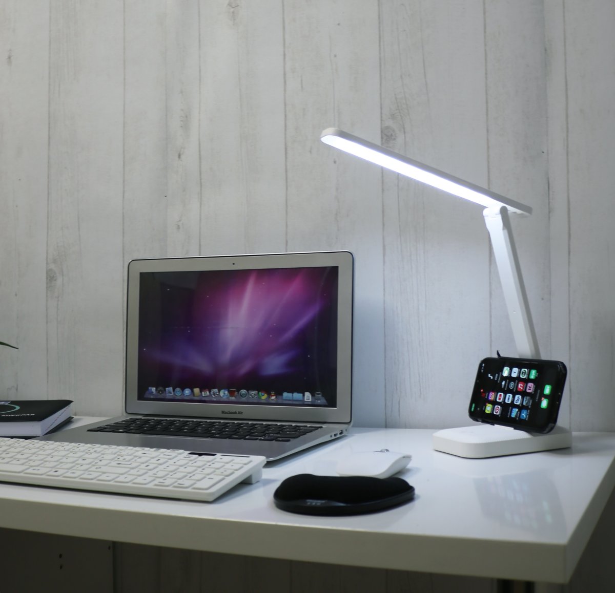 Unilux Kapa foldbar bordlampe, Hvid