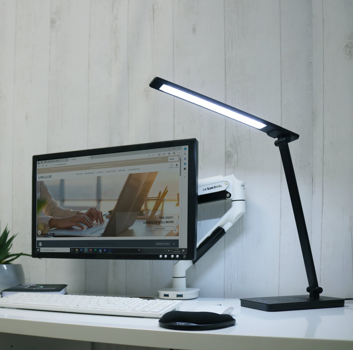 Unilux Novy foldbar bordlampe, Sort