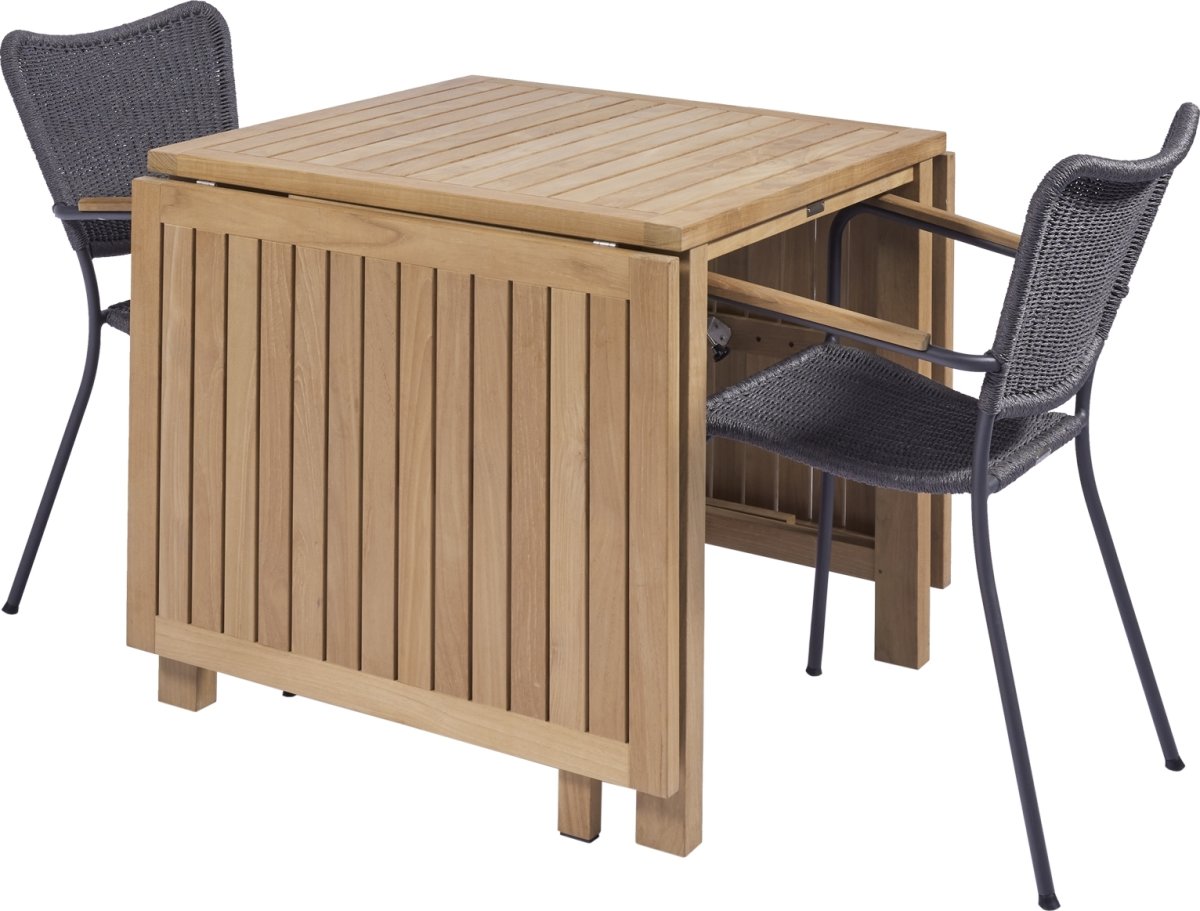 Cambridge klapbord L.200 cm m/2 Marguerit String