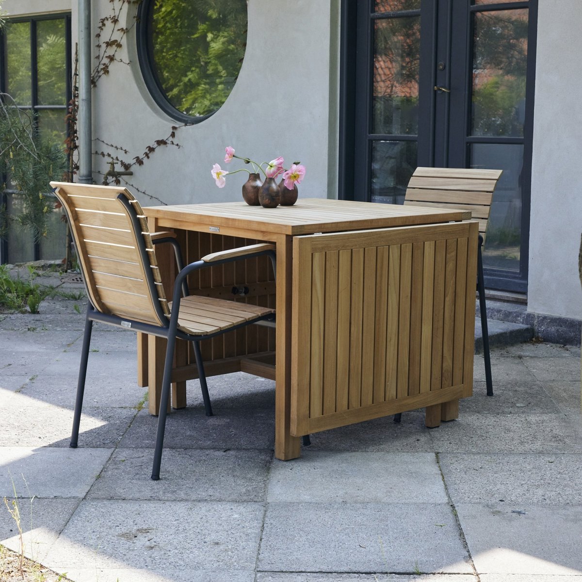 Cambridge sæt L.200cm m/2 Bellevue stole, Antracit