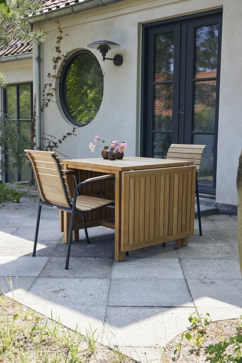 Cambridge sæt L.200cm m/2 Bellevue stole, Antracit