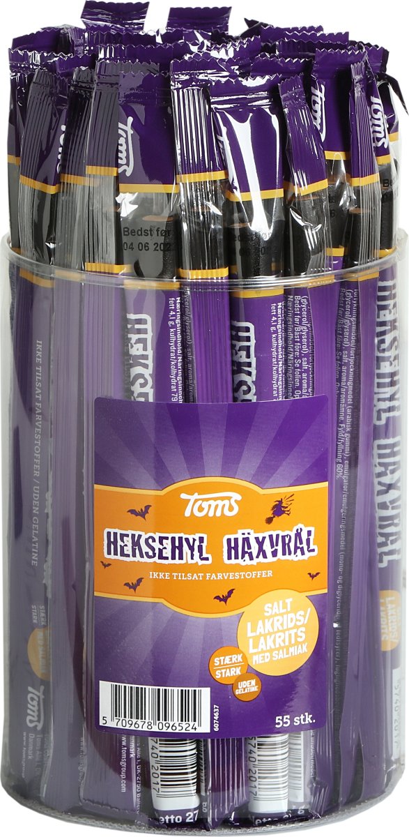Toms Heksehyl stænger, 27 g, 55 stk.