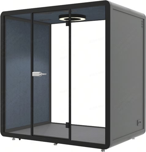 MuteTalk mødeboks, 2-4 pers., inkl. bord/2 sofaer