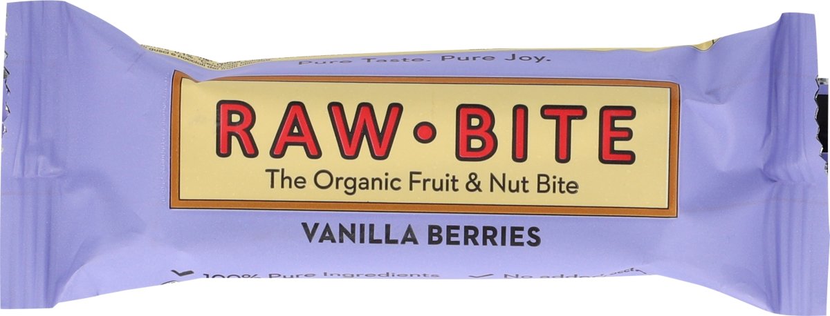 Rawbite Vanilla Berries Snackbar, 50 g