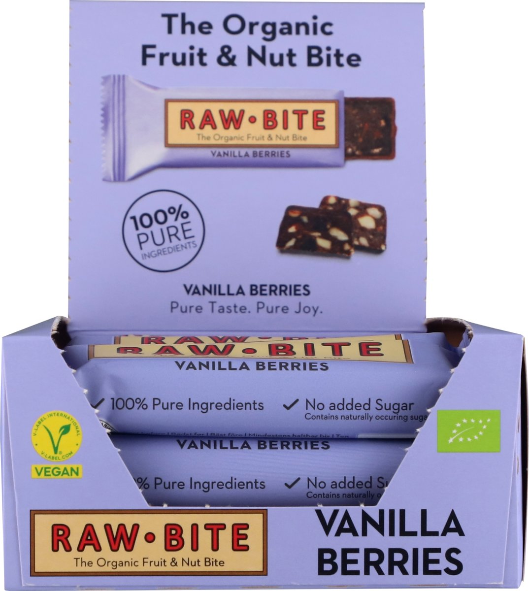 Rawbite Vanilla Berries Snackbar, 50 g