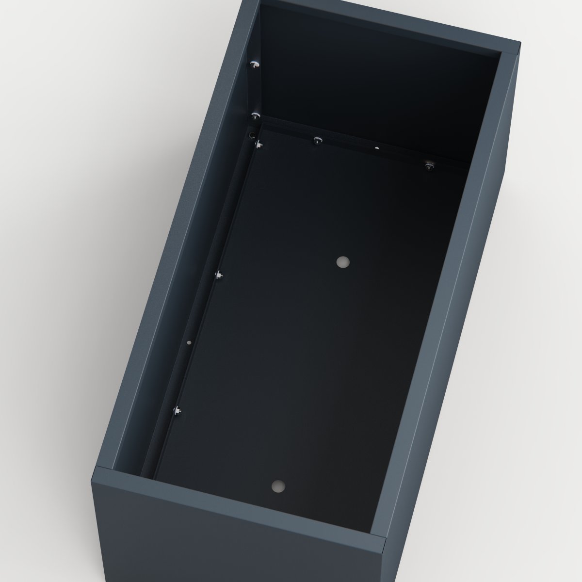 Herstera Plantekrukke m/lys, inde, sort, 100x50x50