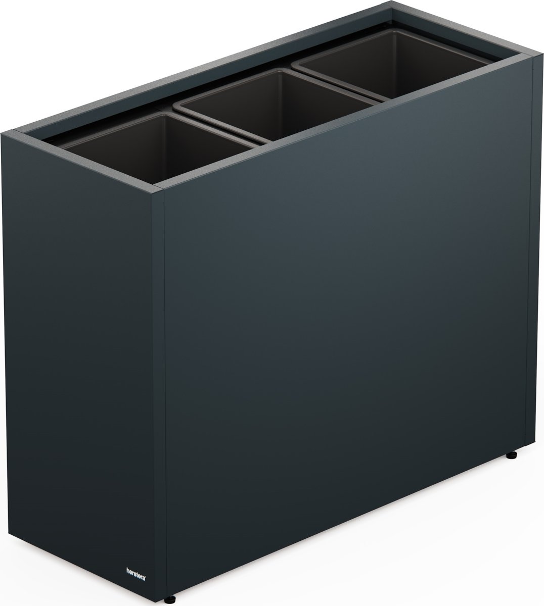 Herstera Plantekrukke m/lys, inde, sort, 100x40x80