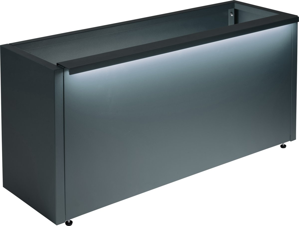 Herstera Plantekrukke m/lys, inde, sort, 100x40x80