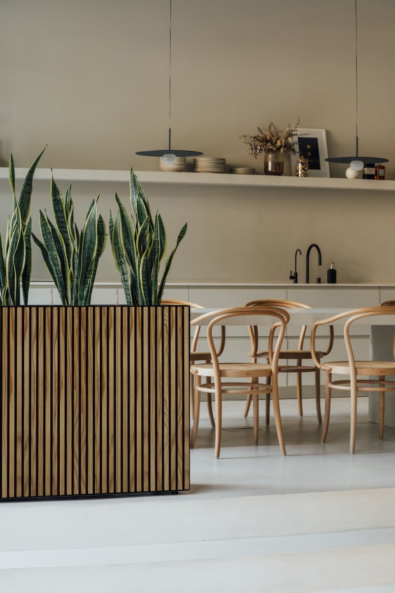 Herstera Plantekrukke, inde, m/træ, 120x40x80