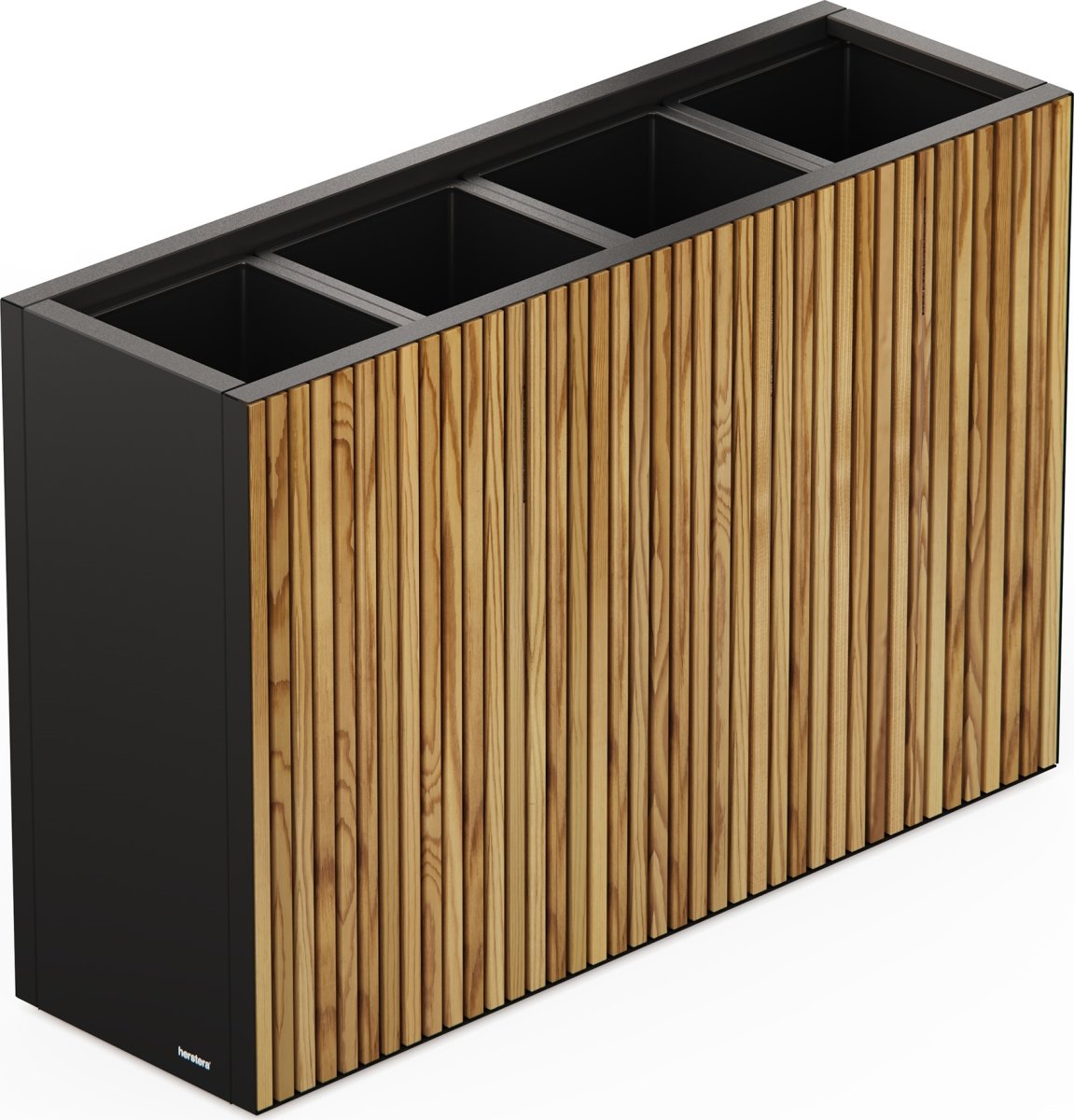 Herstera Plantekrukke m/lys, inde, m/træ,120x40x80