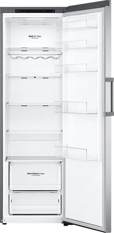 LG Fritstående køleskab, 186cm, stål
