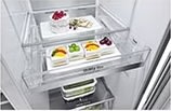 LG køleskab med instaview, vand/is, 635L, grå