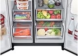 LG køleskab med instaview, vand/is, 635L, sort
