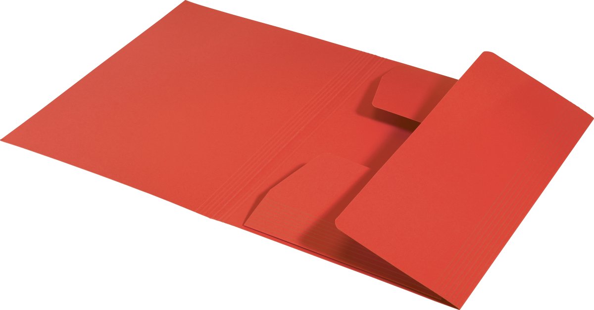 Leitz Recycle 3-klap mappe | A4 | Karton | Rød