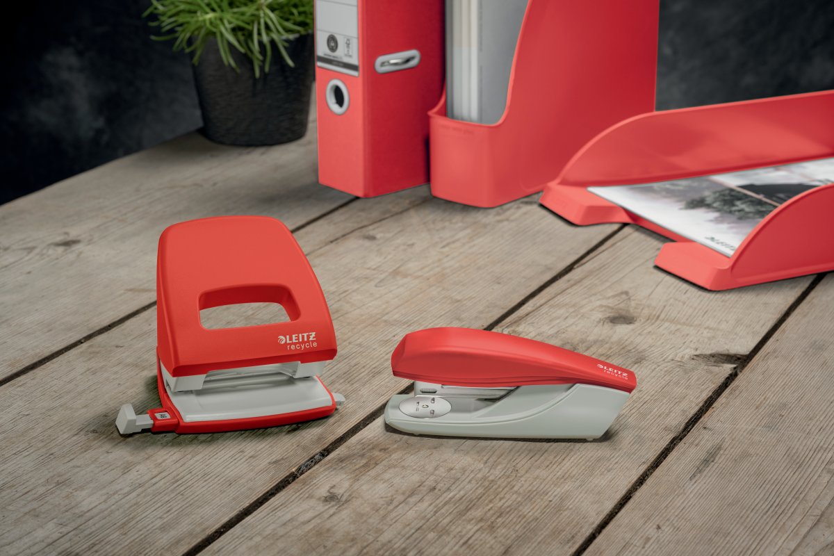 Leitz Recycle Hulapparat | 30 ark | Rød
