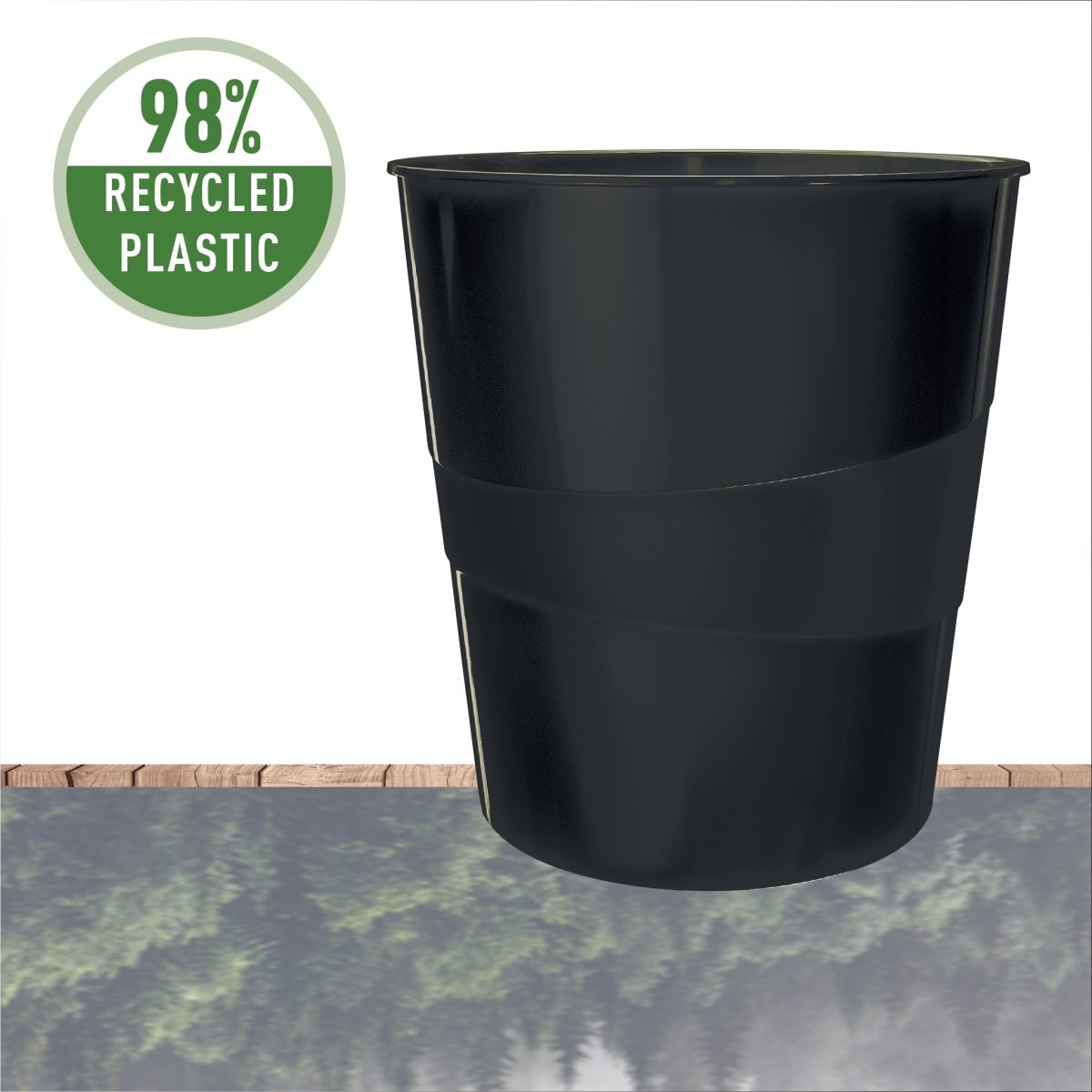 Leitz Recycle Papirkurv | 15 liter | Sort