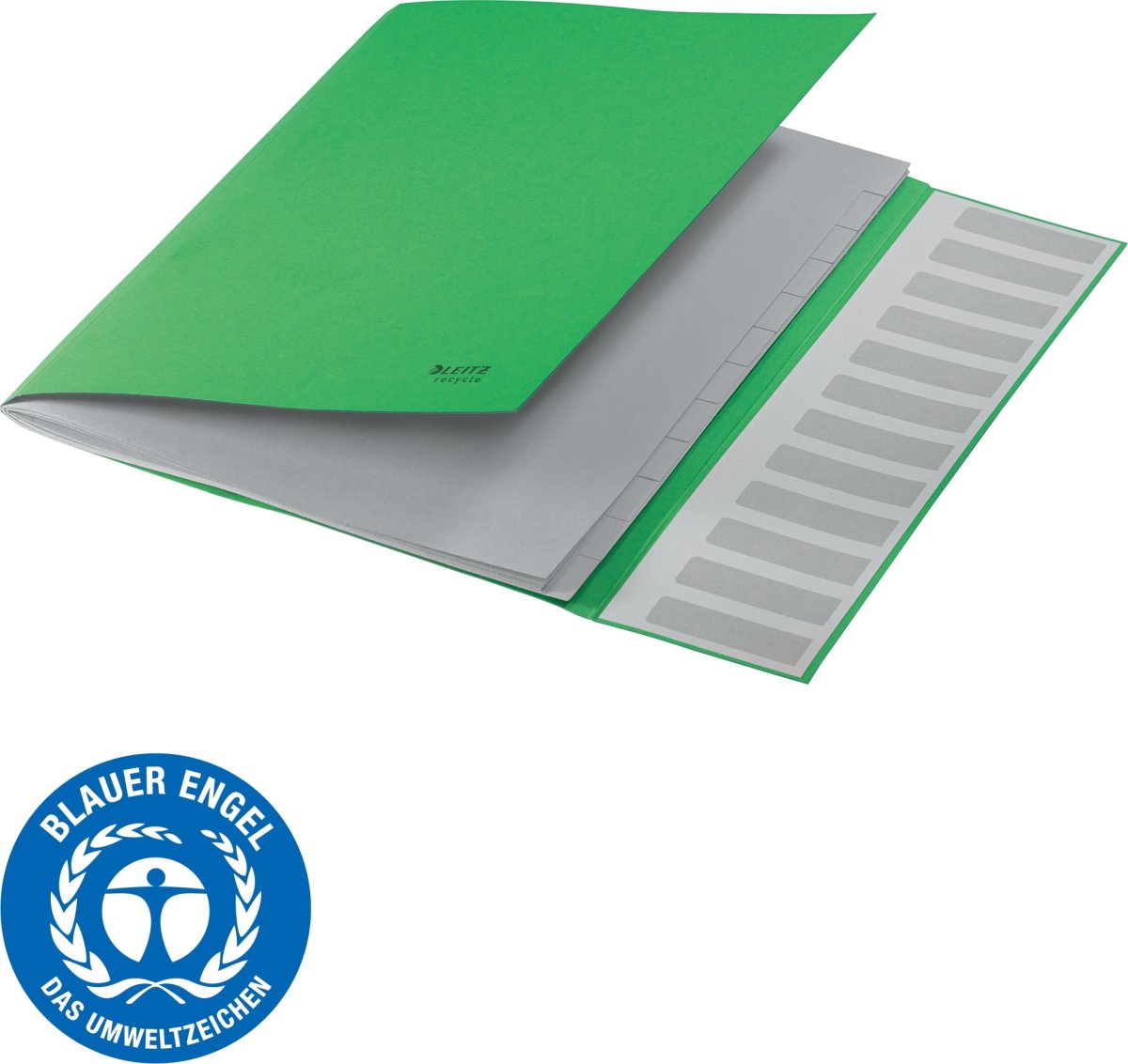 Leitz Recycle Sorteringsmappe | 12 faner | Grøn