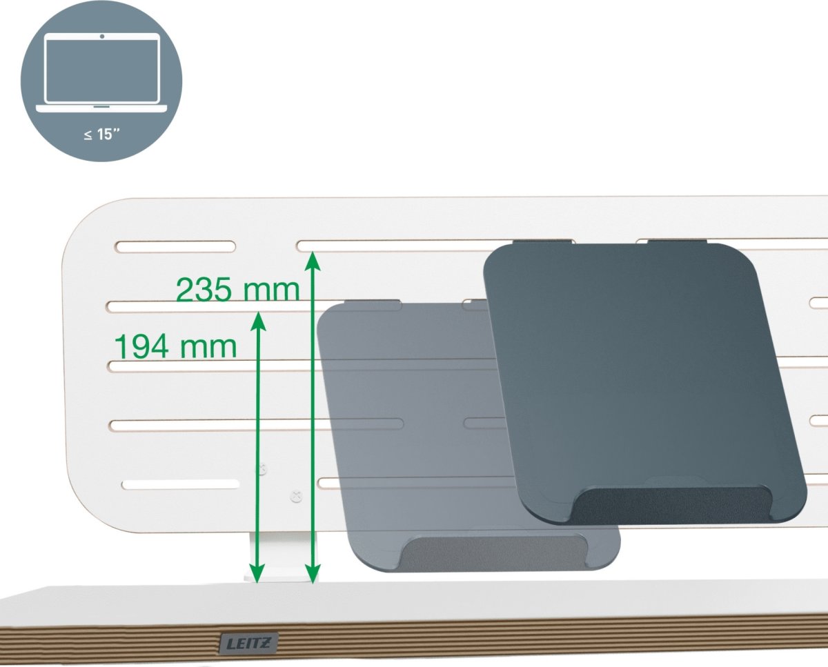 Leitz organiseringstavle t/skrivebord, 80x25cm