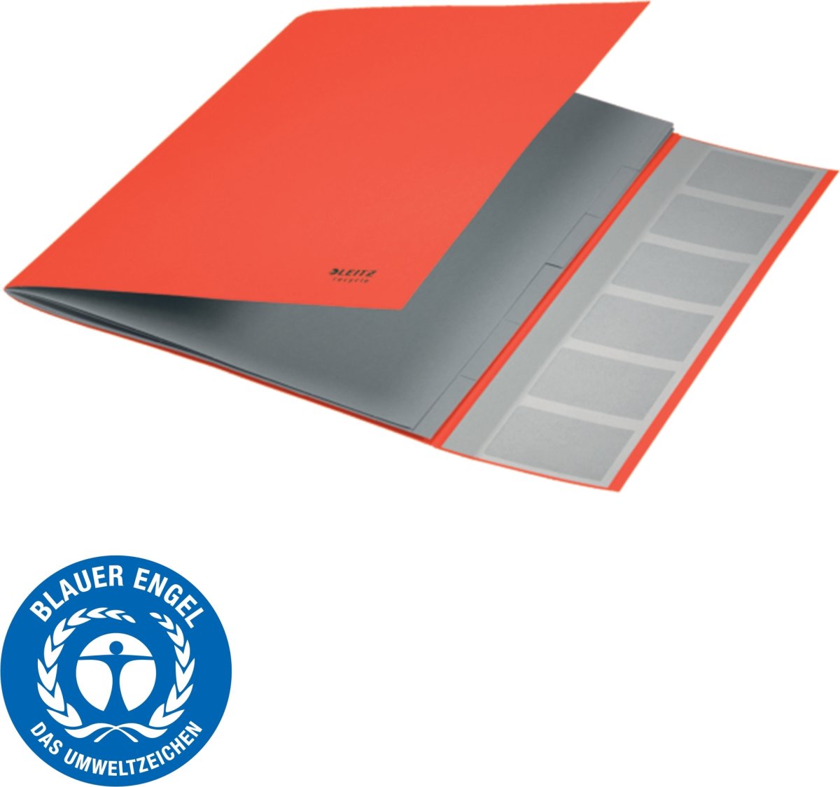 Leitz Recycle Sorteringsmappe | 6 faner | Rød