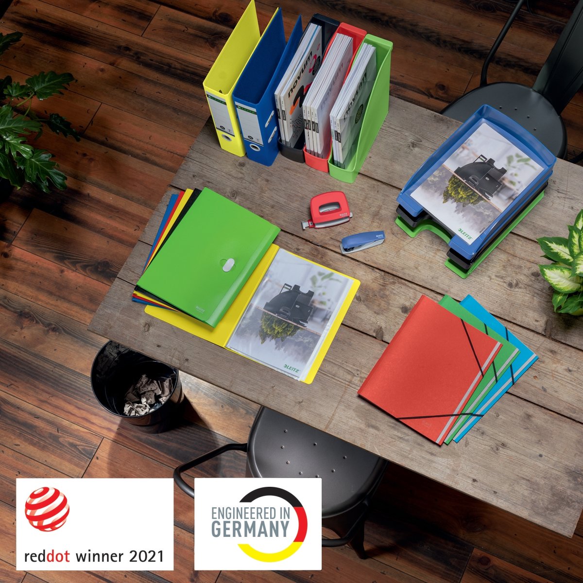 Leitz Recycle Hulapparat | 10 ark | Rød